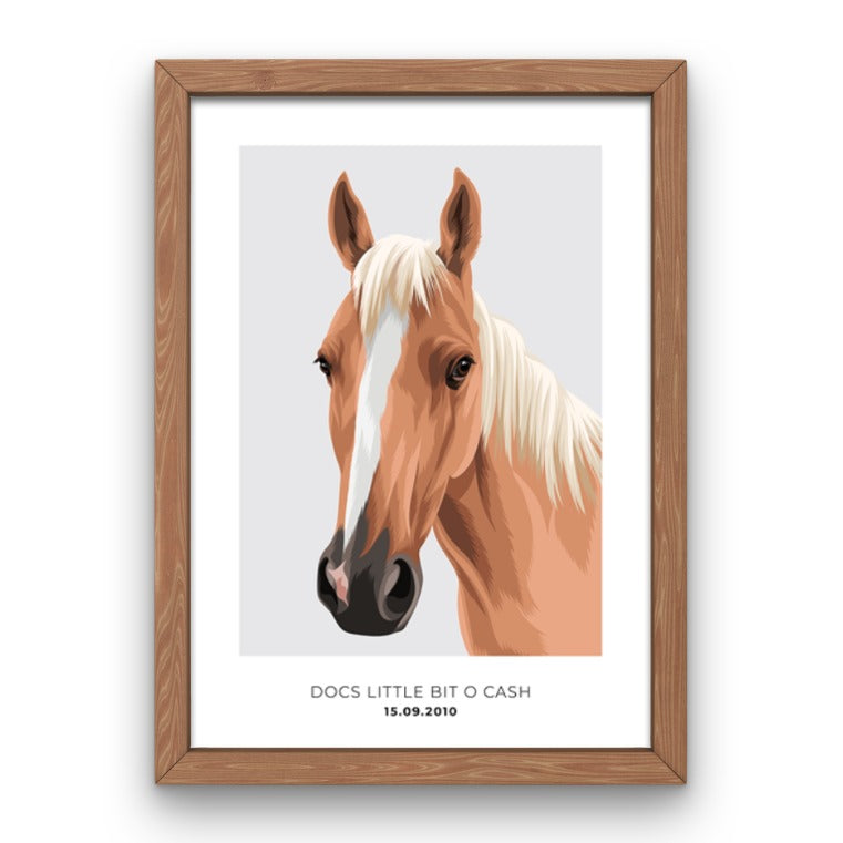 Pet Portrait - Framed Print (1 Pet)